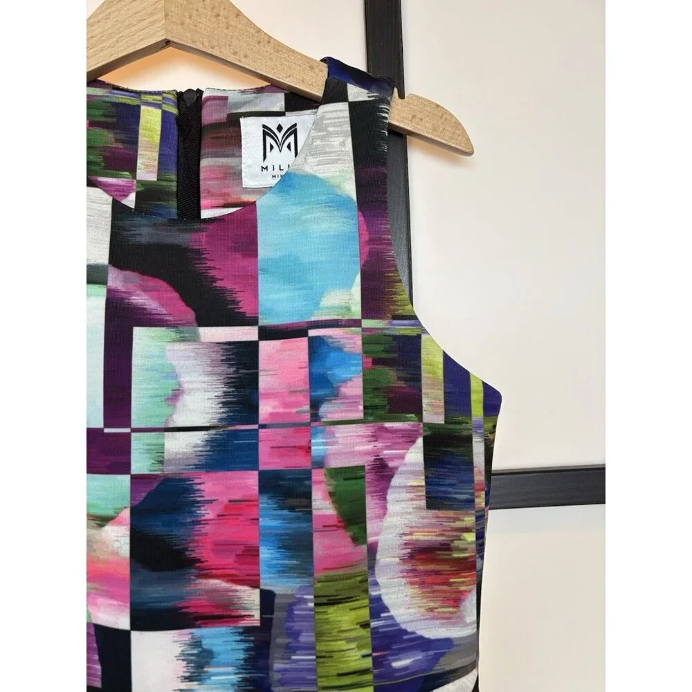 Milly Minis GIRLS dress Size 8 Years Abstract Print Multicolor Party‎